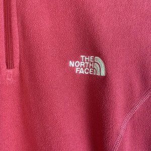 The North Face Hot Pink TKA Glacier ¼ Zip fleece  Large L